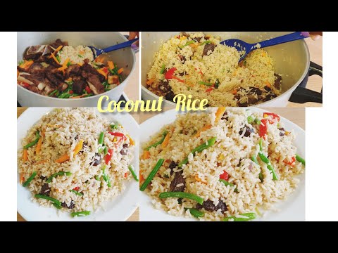 How to cook coconut rice || Cameroonian 🇨🇲 recipe || tasty and delicious