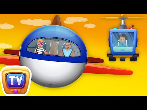 ChuChu TV Police Rain and a plane - Scottsdale Episode - Fun Stories for Children