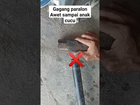 the idea of ​​installing a paralon pipe for the hammer handle 