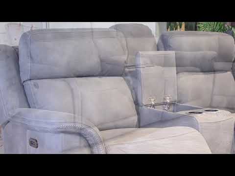 Next-Gen DuraPella Slate Power Reclining Living Room Set From Home