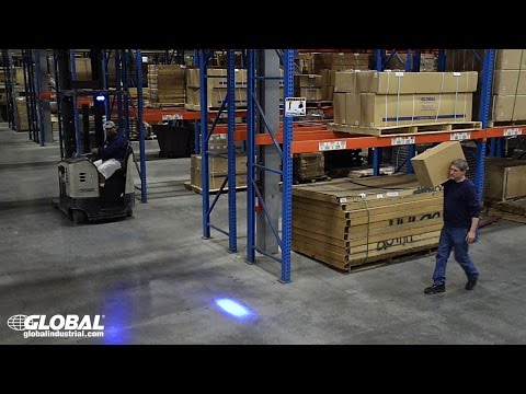Global Industrial Forklift Blue LED Safety Warning Light 988717