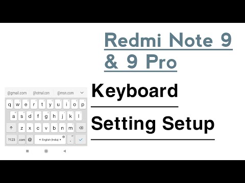 Redmi Note 9, 9 Pro How To Setup Keyboard Settings | Keyboard Settings Setup