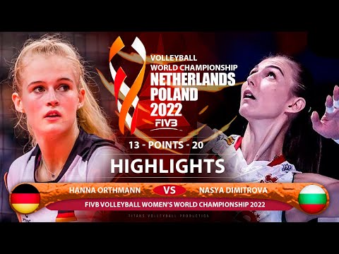 Hanna Orthmann  vs Nasya Dimitrova | Germany vs Bulgaria | Highlights | World Championship 2022 (HD)