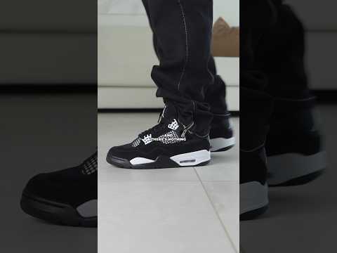 Wearing The Jordan 4 White Thunder