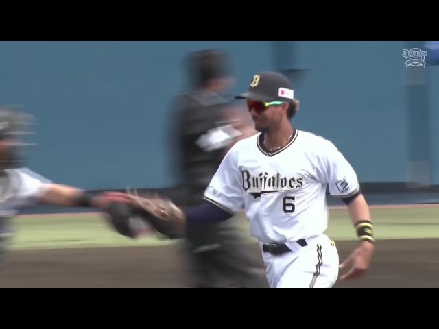 【ファーム】華麗な守備!! バファローズ・宗佑磨 三塁線を抜けそうな打球をアウトにする!! 2025年5月15日 オリックス・バファローズ 対 中日ドラゴンズ