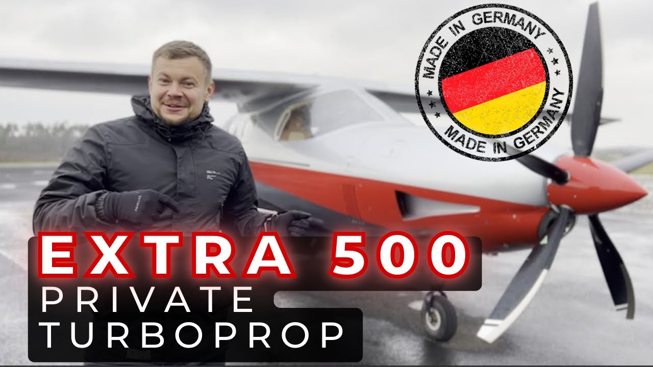 Extra 500 Pressurised Turboprop. My first flight | Take Off, Landing, Cockpit, Exterior