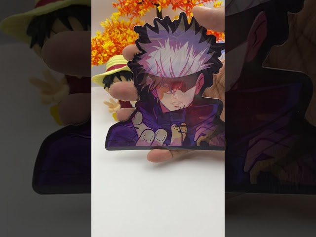 ملصق ثلاثي أبعاد كبير لشخصية غوجو شكل 2