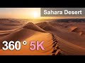 Sahara Desert, Algeria. Aerial 360 video in 5K