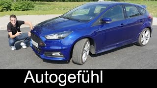 New Ford Focus ST 2016 FULL REVIEW test driven hot hatch petrol 250 hp - Autogefühl