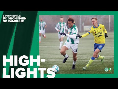 Highlights: FC Groningen - SC Cambuur (Oefenduel)
