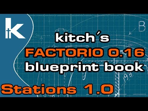 Kitch's Factorio 0.16 Blueprint Book | Train Stations 1.0