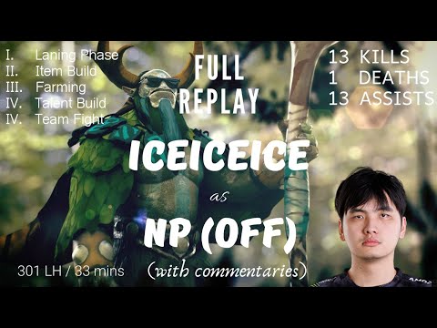 DOTA 2 PRO PLAY | Fnatic.iceiceice Nature's Prophet Offlane | 13/1/13 KDA | 301 LH in 33 mins
