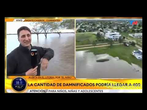 TN en Monte Caseros por la credida del Río Uruguay