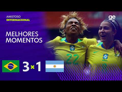 Gols e melhores lances de Brasil x Argentina