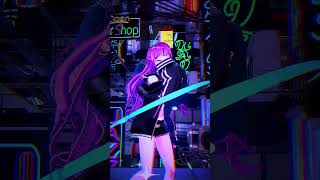 ネオン街でエフェクトダンス！ #vtuber #水瓶ミア #varkshorts