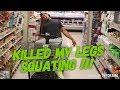 LEG WORKOUT INSANE SQUAT DAY ( DON'T SKIP LEGS )