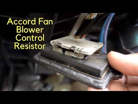 How To Replace A/C Heater Blower Motor Fan Speed Control Resistor 98 02 Honda Accord