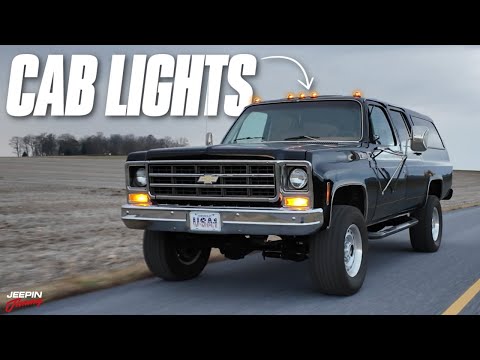 I Finally Put CAB LIGHTS on My Squarebody Suburban!