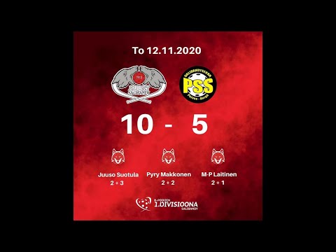 Maalikooste Sudet SB - PSS , 12.11.2020 B-poikien 1-divisioona