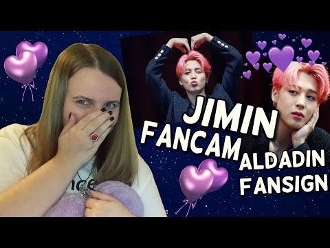 BTS JIMIN at ALADDIN FANSIGN REACTION