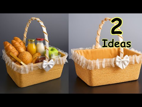 Easy PICNIC Basket Tutorial for Beginners // DIY Storage Box !