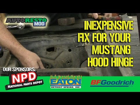 Classic 1965 1966 Mustang How To Hood Hinge Apron Repair Episode 292 Autorestomod