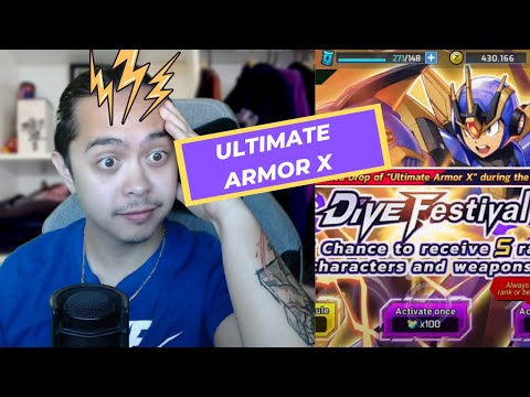 Ultimate Armor X Pulls for a Friend | DOUBLE S RANK CAPSULE OPENING! Mega Man X DiVE