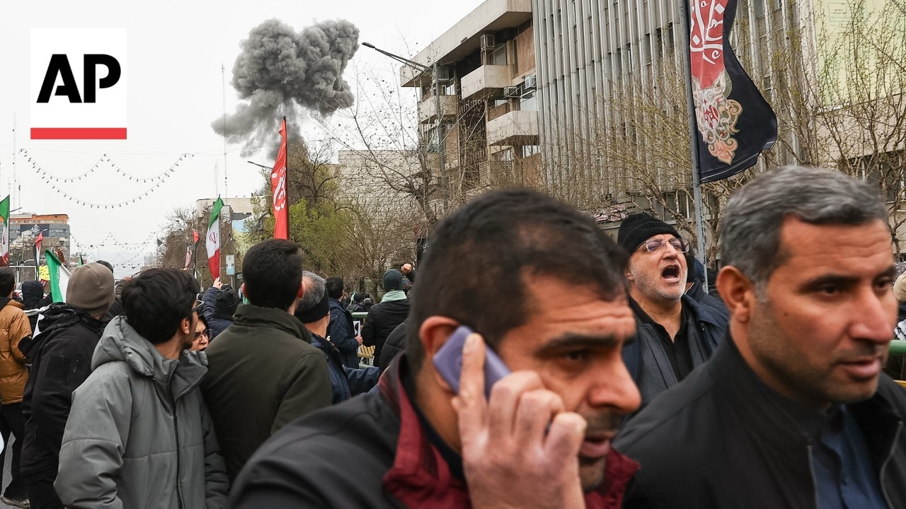 Video | Video shows airstrike hitting Iran as thousands celebrate Quds Day