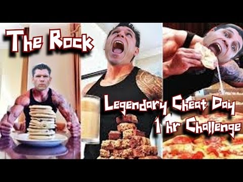 The Rock Legendary Cheat Day 1hr Challenge | Epic Food Battle
