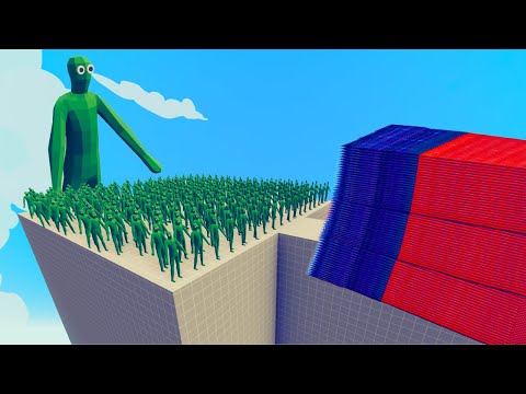 200x ZOMBIE + 2X GIANT ZOMBIE vs 2x EVERY GOD  - Totally Accurate Battle Simulator (TABS)