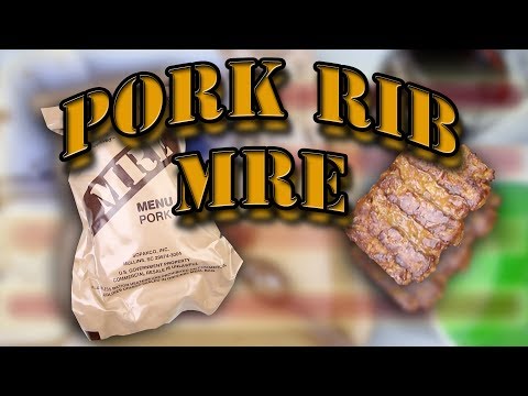 2012 *PORK RIB* MRE | MENU 16- (MEAL READY TO EAT)...