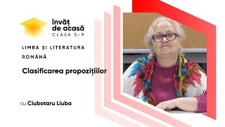 "Clasificarea propozițiilor"