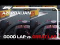 Good Lap Vs Great Lap: 2021 Azerbaijan Grand Prix