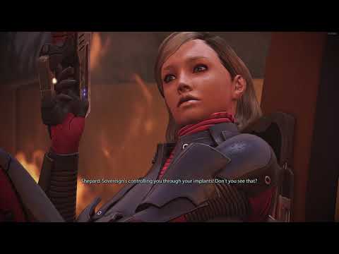Mass Effect 1 Legendary Edition Shepard convinces Saren to commit suicide