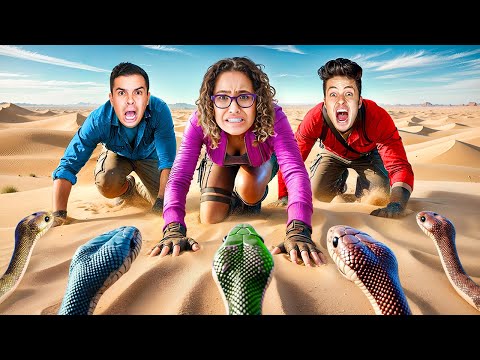 NOS DESESPERAMOS COM UMA COBRA NO DESERTO!
