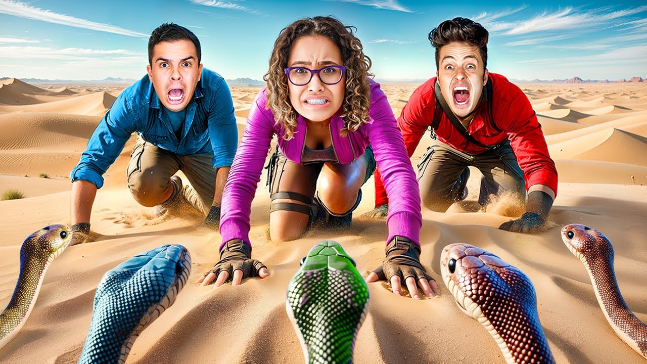 NOS DESESPERAMOS COM UMA COBRA NO DESERTO!