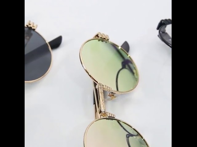 Vídeo relacionado con besbomig Gafas de Sol Hombre Mujer Polarizadas Protección UV400 Moda Gafas Redondas Disfraz Metalicas Ovaladas Steampunk Sunglasses