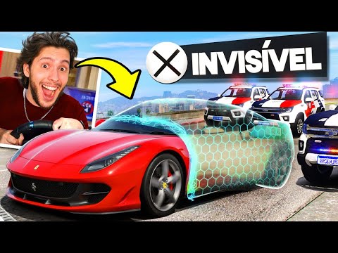 I made a getaway with a car that becomes invisible in GTA 5 RP!