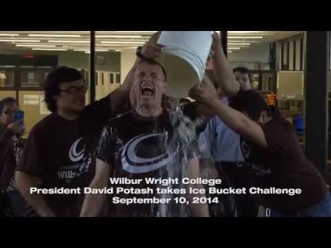 Wright College President David Potash Takes the ALS Ice Bucket Challenge
