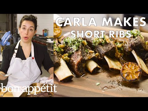 Carla Makes Slow Roast Short Ribs to Pull-Apart...