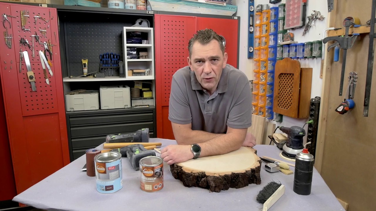 Zrób to sam: stolik z plastra drewna | Darek Stolarz