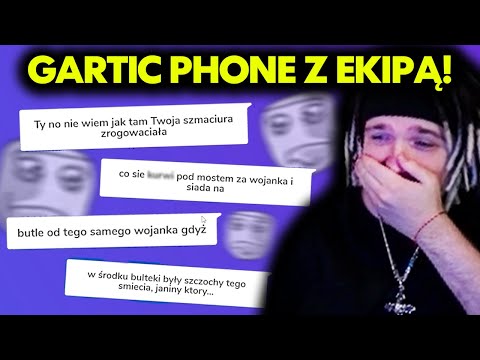 GARTIC PHONE Z EKIPĄ! #5 (GRAF, MUZYKATV, ZWIERZAK, ŁUKASZEK, ZEGE, JANINA, GREENO)