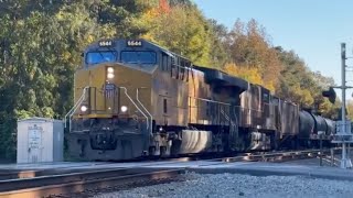 ALL UP POWER UP FRONT on CSX B658 with a Salute in Centralia, VA!