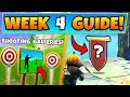 Fortnite WEEK 4 CHALLENGES GUIDE! - SHOOTING GALLERIES Locations, Banner (Battle Royale Season 6)