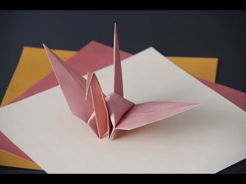 Japanese Classic Origami Crane (Level: 7 year old+)