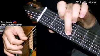 WHITE CHRISTMAS: Fingerstyle Guitar Lesson + TAB by GuitarNick