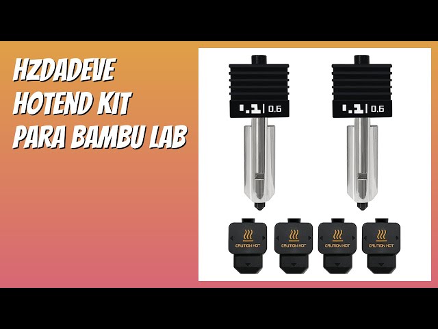 Vídeo relacionado con Kit Hotend actualizado para impresora 3D Bambu Lab X1/X1C, con bloque térmico de cobre chapado, disipador térmico de titanio, kit de boquilla de acero endurecido de 0,4 mm y bloque calefactor, Hotend