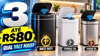 3 Lixeiras Inteligentes que MAIS Valem a Pena | Sensor Automático por Menos de R$80