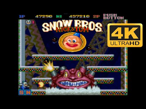 ARCADE LONGPLAY - SNOW BROS: NICK & TOM (4K 60FPS)