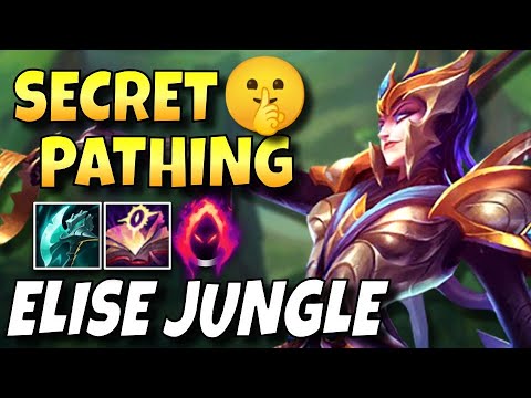 PERFECT KDA IN CHALLENGER using this SECRET Jungle Path! Elise Jungle